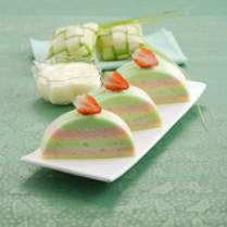 Cara membuat Puding Tutty Fruit Kelapa Saus Vanili - Resep Masakan Rumahan
