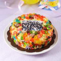 Cara membuat Cake Ultah Aneka Permen - Resep Masakan Rumahan