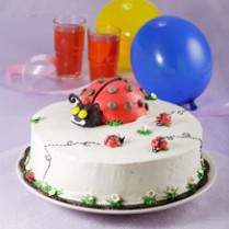 Cara membuat Cake Ultah Ladybugs - Resep Masakan Rumahan