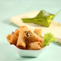 Cara membuat Lumpia Rebung Cabe  Kering - Resep Masakan Rumahan