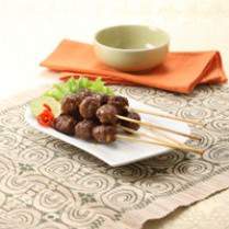 Cara membuat Bola Daging Tusuk Bumbu Manis - Resep Masakan Rumahan