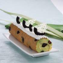 Cara membuat Bolu Gulung Tape Bermotif - Resep Masakan Rumahan
