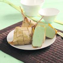 Cara membuat Ketupat Hijau Santan - Resep Masakan Rumahan
