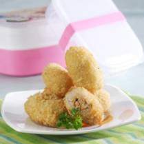Cara membuat Lemper Goreng Isi Tuna Mayo  - Resep Masakan Rumahan