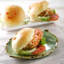 Cara membuat Burger Ikan Goreng - Resep Masakan Rumahan