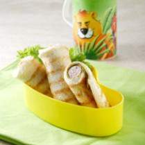 Cara membuat Sandwich Ayam Kornet Gulung - Resep Masakan Rumahan