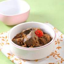 Cara membuat Hati Sapi Kelapa Bumbu Rendang - Resep Masakan Rumahan