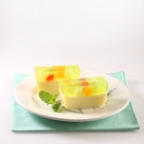 Cara membuat Puding Vanila Lapis Buah - Resep Masakan Rumahan