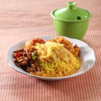 Cara membuat Nasi Kuning Banjir - Resep Masakan Rumahan