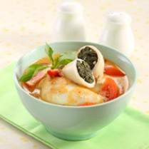 Cara membuat Cumi Isi Daun Singkong - Resep Masakan Rumahan