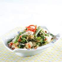 Cara membuat Urap Sayur Bumbu Bakar - Resep Masakan Rumahan
