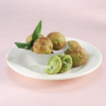 Cara membuat Poffertjes Tape Pandan Kelapa Muda - Resep Masakan Rumahan