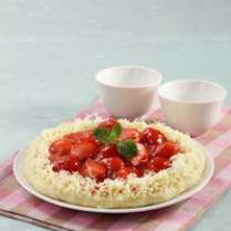 Cara membuat Pizza Keju Stroberi - Resep Masakan Rumahan