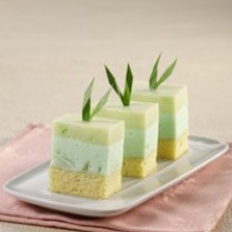 Cara membuat Puding Cake Pandan Tape Ketan - Resep Masakan Rumahan