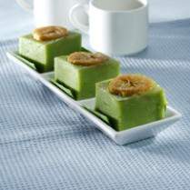 Cara membuat Kue Pisang Pandan Potong - Resep Masakan Rumahan