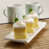Cara membuat Cake Markisa Lapis Leci - Resep Masakan Rumahan