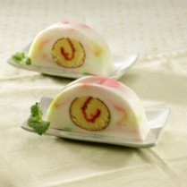 Cara membuat Puding Cake Pelangi - Resep Masakan Rumahan