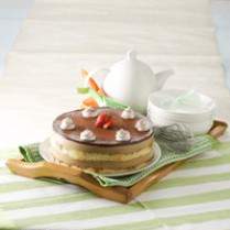 Cara membuat Puding Cake Lapis Kapucino - Resep Masakan Rumahan