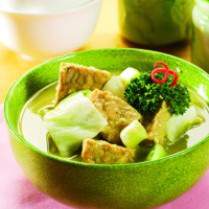 Cara membuat Tempe Kuah Hijau - Resep Masakan Rumahan