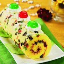 Cara membuat Fruit Mix Roll Cake - Resep Masakan Rumahan