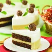 Cara membuat Cake Cokelat Kombinasi - Resep Masakan Rumahan