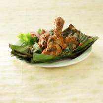 Cara membuat Ayam Panggang Daun Singkong - Resep Masakan Rumahan