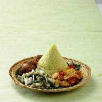 Cara membuat Ayam Panggang Bumbu Rujak(Nasi Kuning Komplet) - Resep Masakan Rumahan