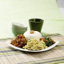 Cara membuat Ayam Goreng Lengkuas (Nasi Rames) - Resep Masakan Rumahan