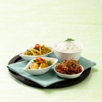 Cara membuat Tumis Rebung Cabai Hijau (Nasi Komplet Udang) - Resep Masakan Rumahan