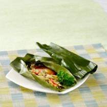Cara membuat Pepes Tempe Rebon - Resep Masakan Rumahan