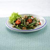 Cara membuat Tumis Kacang Panjang Taosi - Resep Masakan Rumahan