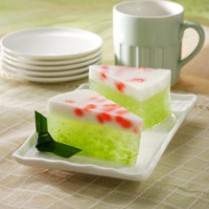 Cara membuat Puding Tape Ketan Hijau - Resep Masakan Rumahan