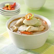 Cara membuat Lontong Ayam Bumbu Tomyam - Resep Masakan Rumahan