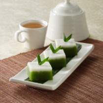 Cara membuat Talam Singkong Potong Aroma Pandan - Resep Masakan Rumahan