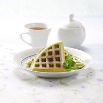 Cara membuat Wafel Kentang Pandan - Resep Masakan Rumahan