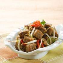 Cara membuat Tumis Oncom Gabus Asin - Resep Masakan Rumahan