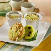 Cara membuat Bluder Cake Tape Pandan Kenari - Resep Masakan Rumahan