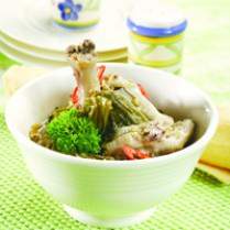 Cara membuat Ceker Ayam Tumis Sawi Asin - Resep Masakan Rumahan