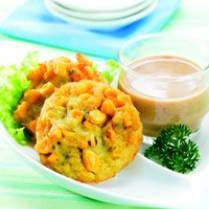 Cara membuat Bakwan Jagung Bumbu Kacang - Resep Masakan Rumahan