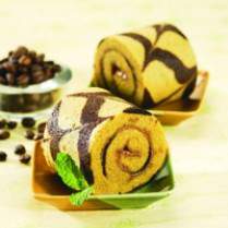 Cara membuat Bolu Kukus Batik Kacang Moka - Resep Masakan Rumahan