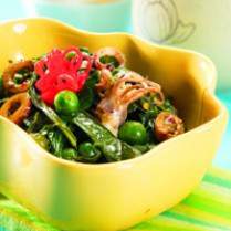 Cara membuat Daun Singkong Tumis Cumi Asin - Resep Masakan Rumahan