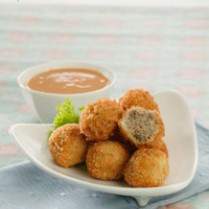 Cara membuat Bola Daging Saus Kacang - Resep Masakan Rumahan