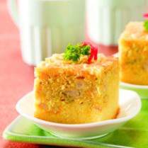 Cara membuat Cake Lapis Sayuran  Keju - Resep Masakan Rumahan