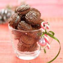 Cara membuat Semprit Cokelat Isi Cokelat Kacang - Resep Masakan Rumahan