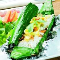 Cara membuat Nasi Bakar Cumi Asin - Resep Masakan Rumahan