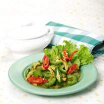 Cara membuat Pare Tumis Usus Ayam - Resep Masakan Rumahan