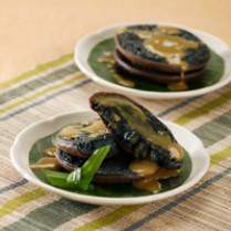 Resep Serabi Ketan Hitam Saus Durian