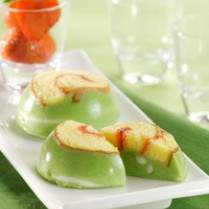 Cara membuat Puding Roll Pandan Kelapa Muda - Resep Masakan Rumahan