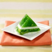 Cara membuat Puding Tape Ketan  Hijau Lapis Santan - Resep Masakan Rumahan