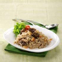 Cara membuat Nasi Gurih Kambing Bumbu Ngohiong - Resep Masakan Rumahan
